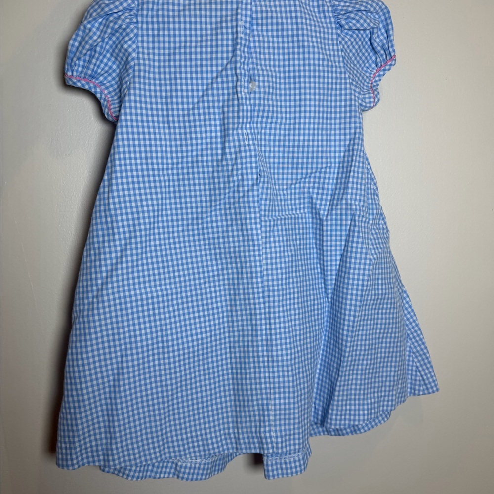 Adorable Blue Gingham Kids Dress - Picture 2 of 2